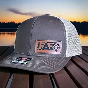 F Around And Find Out FAFO Flag Leather Patch Hat Brown