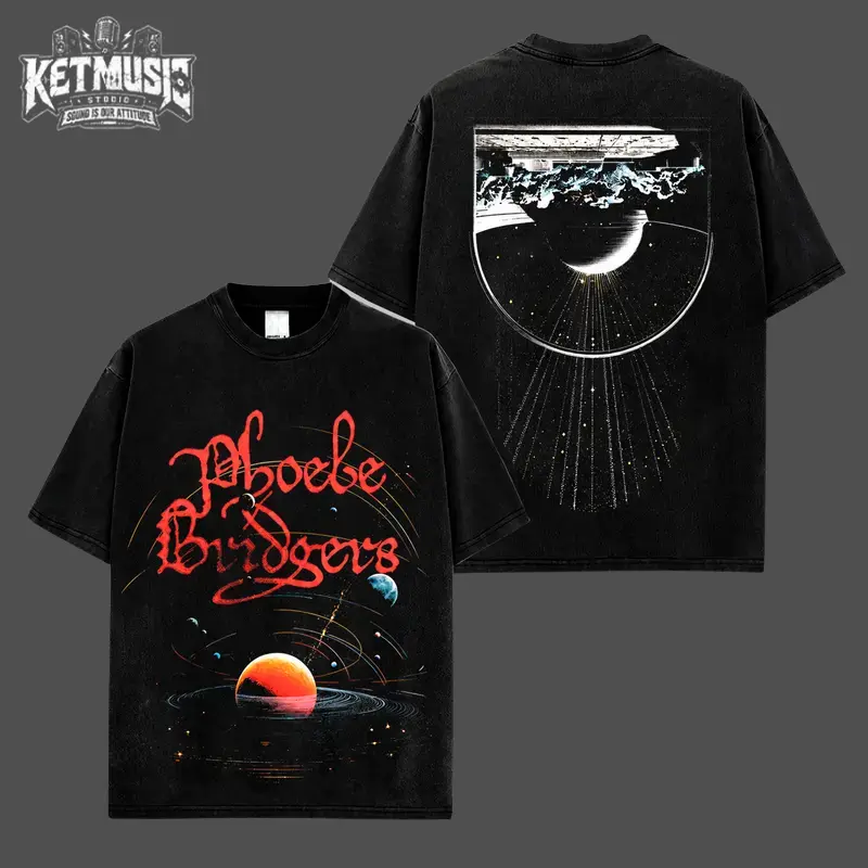 [KetMusic Studio] Phoebe Bridgers The Lost Tour 2026 V88 Graphic High-Quality Cotton T-Shirt, Phoebe Bridgers Fan Graphic Tee, The Lost Tour Merch Indie Folk Streetwear Graphic Shirt, Gift for Phoebe Bridgers Fans