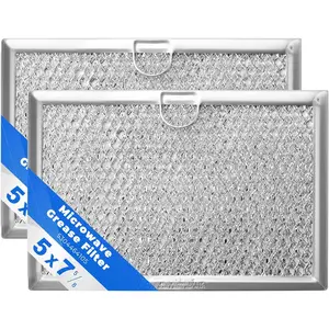 5304464105 Microwave Vent Filter 5 x 7-5/8, Fit Frigi-daire G-E Microwave, Replace WB06X10608 5304517871 5304509444 2 Pack