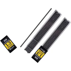 Medium HB 1.3mm Mechanical Pencil Lead Refills 24-pack (two 12-packs) (No. 15BR)