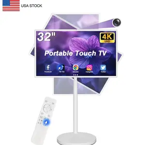 Portable TV On Wheels 32" Touch Screen With Buit-In Camera, Android OS Install APP At Will, Any Time Any Where | 360SPB