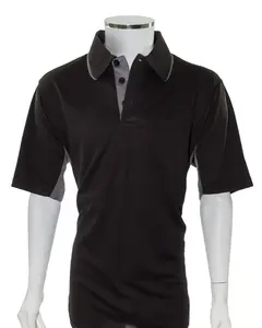 Traditional Major League Replica Umpire Shirt - BLACK with CHARCOAL GRAY