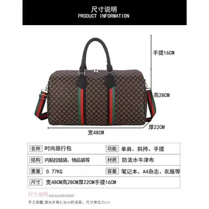 New large-capacity travel fashion shoulder fitness bag, suitcase, trolley bag, boarding model, light bag.