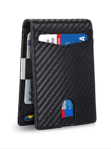 Men's Business Fashion Rfid Blocking Bifold Wallet with Card Slots, Plain Card Holder, Casual Trendy Wallet for Work & Daily Use Gift for Man / Husband, Durable Bifold Wallet, Business Style Wallet, Business Wallets