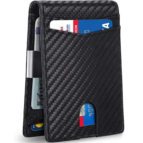 Men's Business Fashion Rfid Blocking Bifold Wallet with Card Slots, Plain Card Holder, Casual Trendy Wallet for Work & Daily Use Gift for Man / Husband, Durable Bifold Wallet, Business Style Wallet, Business Wallets, Rfid Protected Wallet