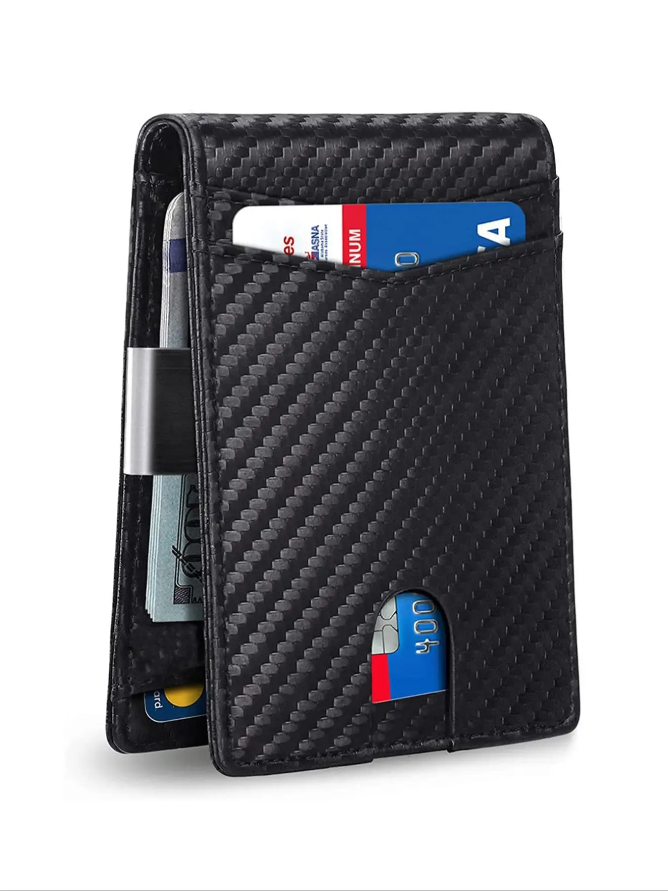 Men's Business Fashion Rfid Blocking Bifold Wallet with Card Slots, Plain Card Holder, Casual Trendy Wallet for Work & Daily Use Gift for Man / Husban