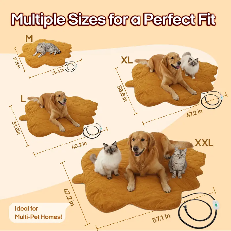 Product Introduction of Vagascape Heated Pet Pad for Dogs & Cats – 7-Layer Safety Design, Auto Overheat Protection, Chew-Resistant Cord, Waterproof & Machine Washable, Ideal for Indoor & Outdoor Use 12