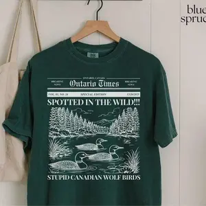 Stupid Canadian Wolf Bird Sweatshirt-Heated Rivalry Inspired Merch