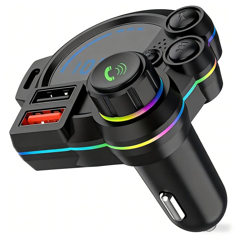 New High-Quality Car Bluetooth MP3 Hands-Free Music Player FM Transmitter with Dual USB Charging Ports LED Display & 32G Capacity for China Origin Vehicles - Carplay Stick