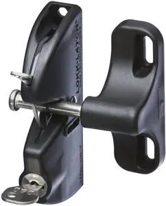 212 MAIN Lockable Adjustable Size Side-Fixing Gate Latch - Black, Compatible with Metal/Wood/Vinyl, Supports Secure Gate Locking for Sailing, Outdoor Water Sports