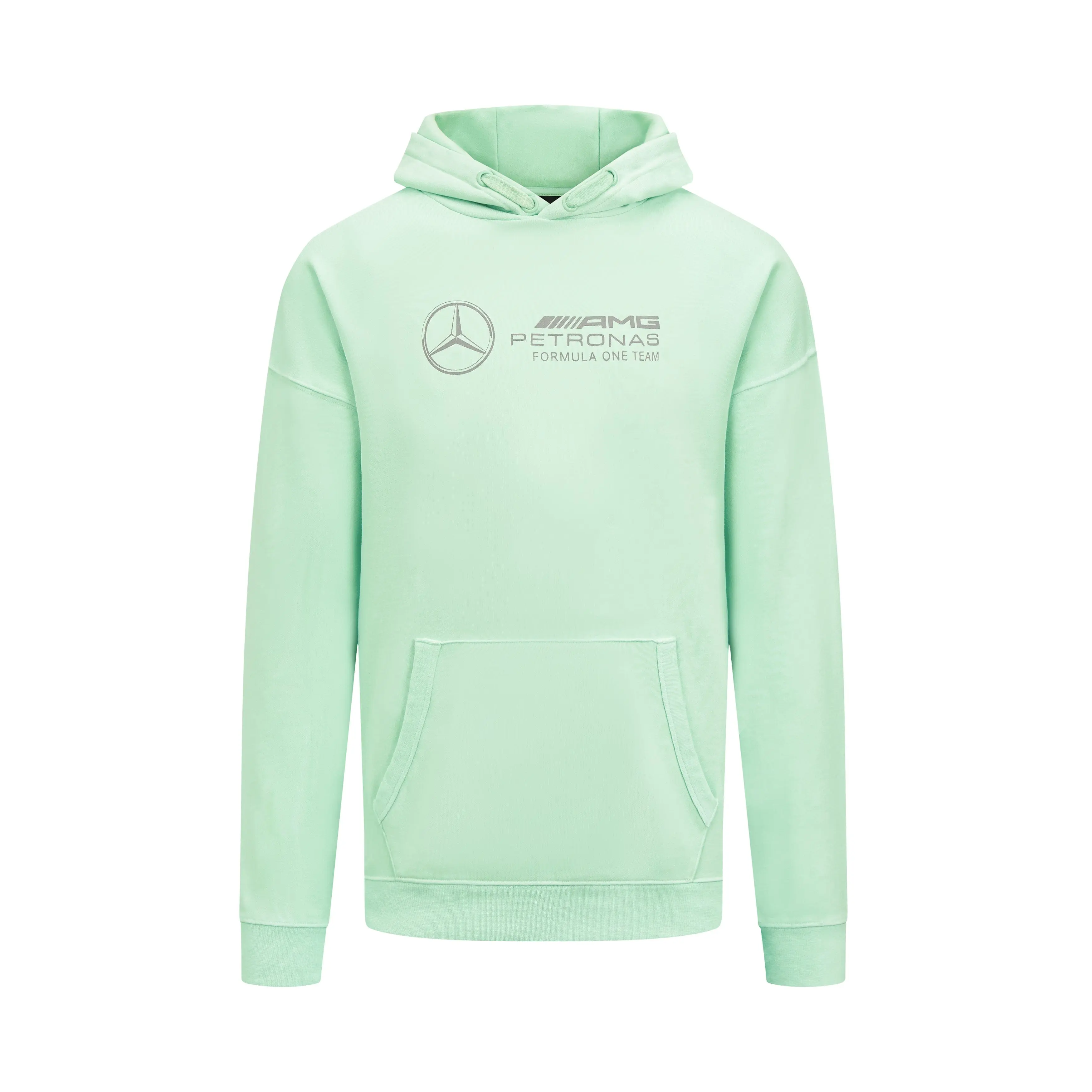 Mercedes AMG Petronas F1 Unisex Retro Hoodie - Mint/Lilac/Blue