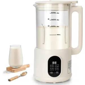Automatic Nut Milk Maker, 8 in1 40oz Soybean Milk Machine for Homemade Almond, Oat, Soy, Coconut, -Based Milk and Non Dairy Beverages, 12 Hours Timer/Auto-clean/Room Temp/Keep Warm/Boil/Low-Noise