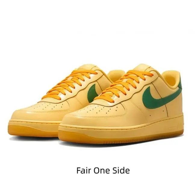 Solid Mustard Yellow Low Top Skate Sneakers Lace Up Platform Casual Shoes Full Tone Pebbled Leather Upper Non Slip Rubber Sole Minimalist Streetwear Daily Outdoor Sports Footwear