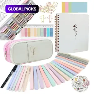 Bible Study Supplies Journaling Kit Organized with Tabs and Highlighter, 1 Set Including Notebook & Pen Case & Stationery, Bible Annotation Kit #GLOBAL PICKS