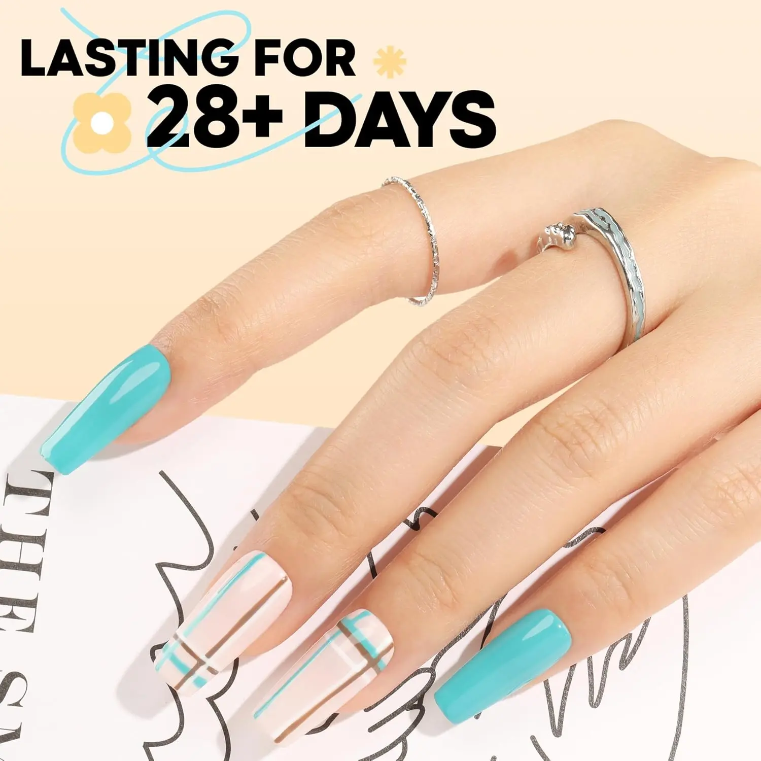 Coffin Nails Tips Pre-buff Soft Nail Tips Matte Coffin False Nails Tips Acrylic Full Cover 312Pcs 15Sizes Gelly Press On Nails Fake Nail Tips for Nail Extension DIY Salon