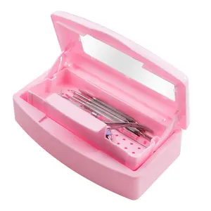 Nail Tools Sterilizing Tray, 1 Count Detachable Double Layer Cleaning Nail Tools Storage Box, Manicure Tools Sterilizing Tray, Nail Tools Disinfection Box