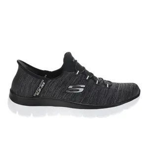 Skechers Womens Slip-Ins Summits Everyday Set Slip On Sneakers Shoes Casual - Black