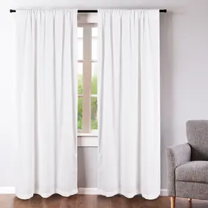French Flax Washed Linen Drape Panel - Set of 2