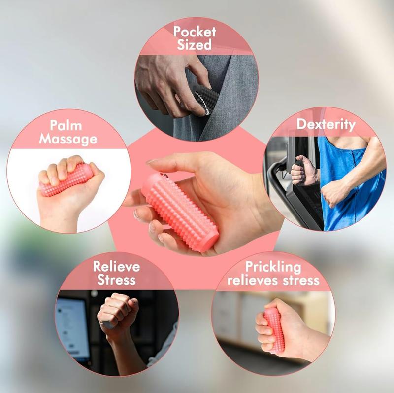 Little Ouchies Fidget Pocket Mini Toy Spiky Grippie Stim Keychain Venting Key Pendant for Anxiety Relief Stress Relieving Accessory Relaxation Stick Solution Sensory Pod