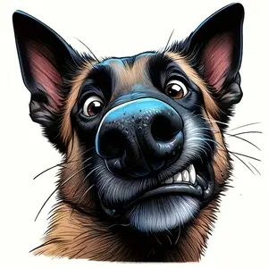 6-inch cute puppy vinyl sticker, Truck decals, suitable for cars, laptops, trucks, motorcycles, windows, walls, and smooth surfaces, multi surface vinyl art, smooth surface adhesive, decorative vinyl patches, animated theme