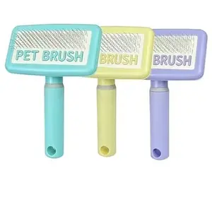Pet Slicker Brush for Dogs & Cats – Grooming Needle Comb for Detangling, Shedding, and Fluffy Coats