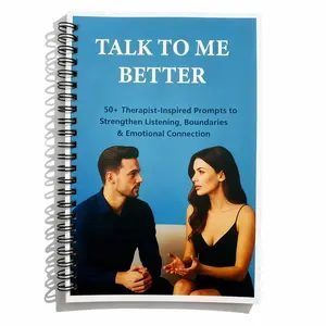 Grow in Love: Therapist-Inspired Couple Deep Connection Workbook, A5 Coil Book, Spiral Notebook Journal, 50+ Expert Therapists, Emotional Bonding, Writing & Reflection
