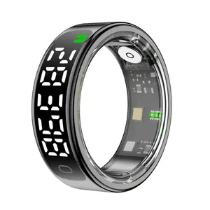 R13 Smart Ring with Display Screen, Heart Rate, Blood Oxygen, Sleep, Exercise, Step Counting, Waterproof, Bluetooth, Photo Taking