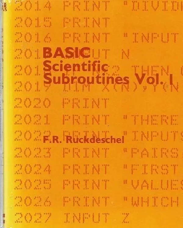 USED Book - Basic Scientific Subroutines by F. R. Ruckdeschel (Hardcover) - english