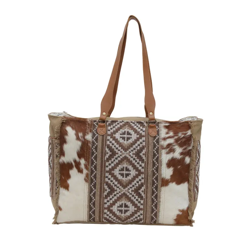 Myra Vibe with Me Hairon Canvas Backpack for Women â  display picture 1