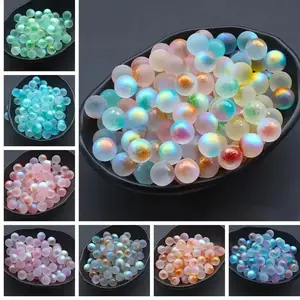 50pcs Glass Crystal Balls, Iridescent Glass Crystal Balls, Vibrant Blue, Green, Pink & Multicolor Round Decorative Balls, Decorative Spheres for Parties, Weddings, Home, Bar, Fish Tank, Patio & Pool Decor