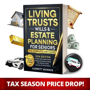 Living Trusts, Wills & Estate Planning for Seniors - The Complete 3-in-1 Guide: Protect Your Assets, Avoid Probate & Create an Estate Plan Without Costly Lawyers or Family Drama (+Will & Trust Forms)