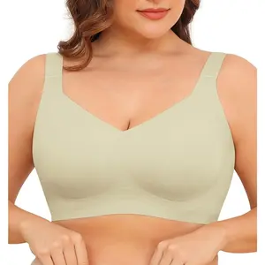 Women Wirefree Bras for Women Full Coverage No Underwire Everyday Bras Comfortable Wireless Padded Bras