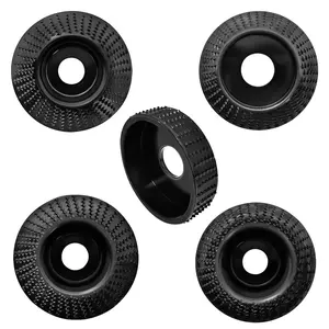 Angle   Disc Set,  Carve Kit, 4" and 1/2 with 5/8" Arbor for Angle , Carve Shaping Wheel, Stump Grinding Tools for ,Grinding,Engraving (5 PCS Carving Disc Set)