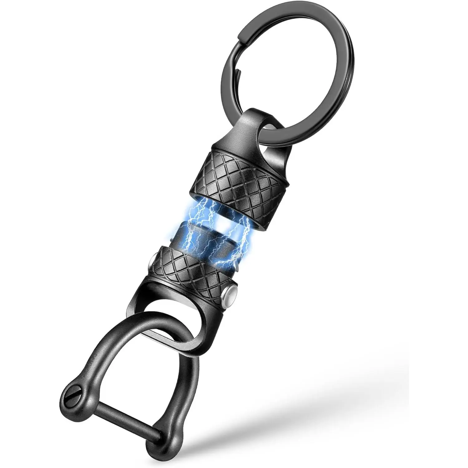 Quick Release , Detachable  Pull Apart Key Chain Holder for Men Women-Secure Lock System