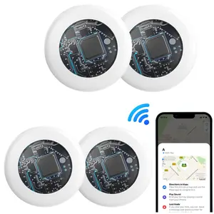 1/2/4 Pack Air Tracker Tag, Works with Apple Find My iOS, Bluetooth-compatible Smart Air Tag, Key Finder, Item Locator, Waterproof, Worldwide Tracking, GPS Tracker