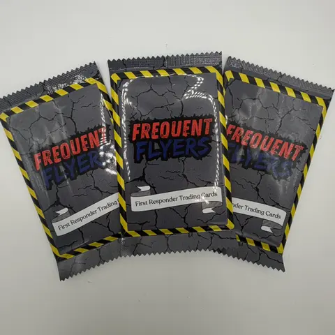 Frequent Flyers First Responder Collectible Booster Pack (1) - Base Set, Hologram Card, Signed Card by the Salty Paramedic