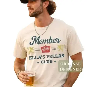 Ellas Fellas Club T-shirt, Western Country Concert Graphic Hoodie, Vintage Rodeo Music Fan Tee, Unisex Casual Sweatshirt, Gift For Her Him 3WS