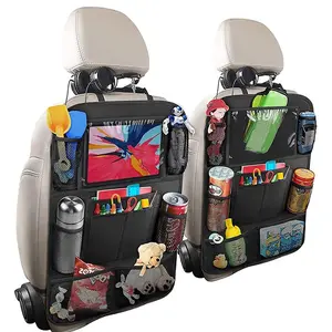 Car Seat Back Storage Bag with Multiple Compartments, Oxford Fabric Hanging Organizer, Multi-Functional Car Storage Pouch for Toys Drinks Books