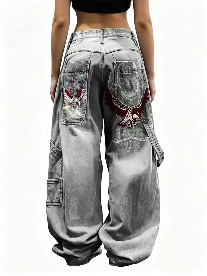 lgb skull jeans - TikTok Shop