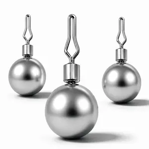 TUODIAO Round Drop-Shot Sinker, Round Shape Balanced Weight with Stable Descent, Anti-Snag Fishing Terminal Tackle Weight