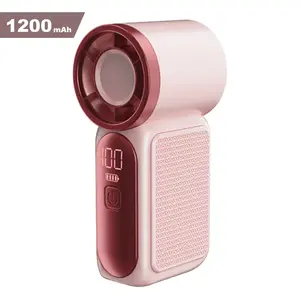 Mini Handheld Fan with LED Display – 6-Speed Turbo Pocket Fan for Women. USB Rechargeable, High-Speed Cooling for Travel & Makeup. Perfect Gift. Portable Refrigeration