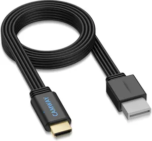 CAMWAY Wii to HDMI Converter - 1080P 5ft Wii HDMI Adapter Male Cable for Full HD Device, Compatible with Wii, Wii U, HDTV, Monitor, Supports All Wii Display Modes,Plug and Play,Black