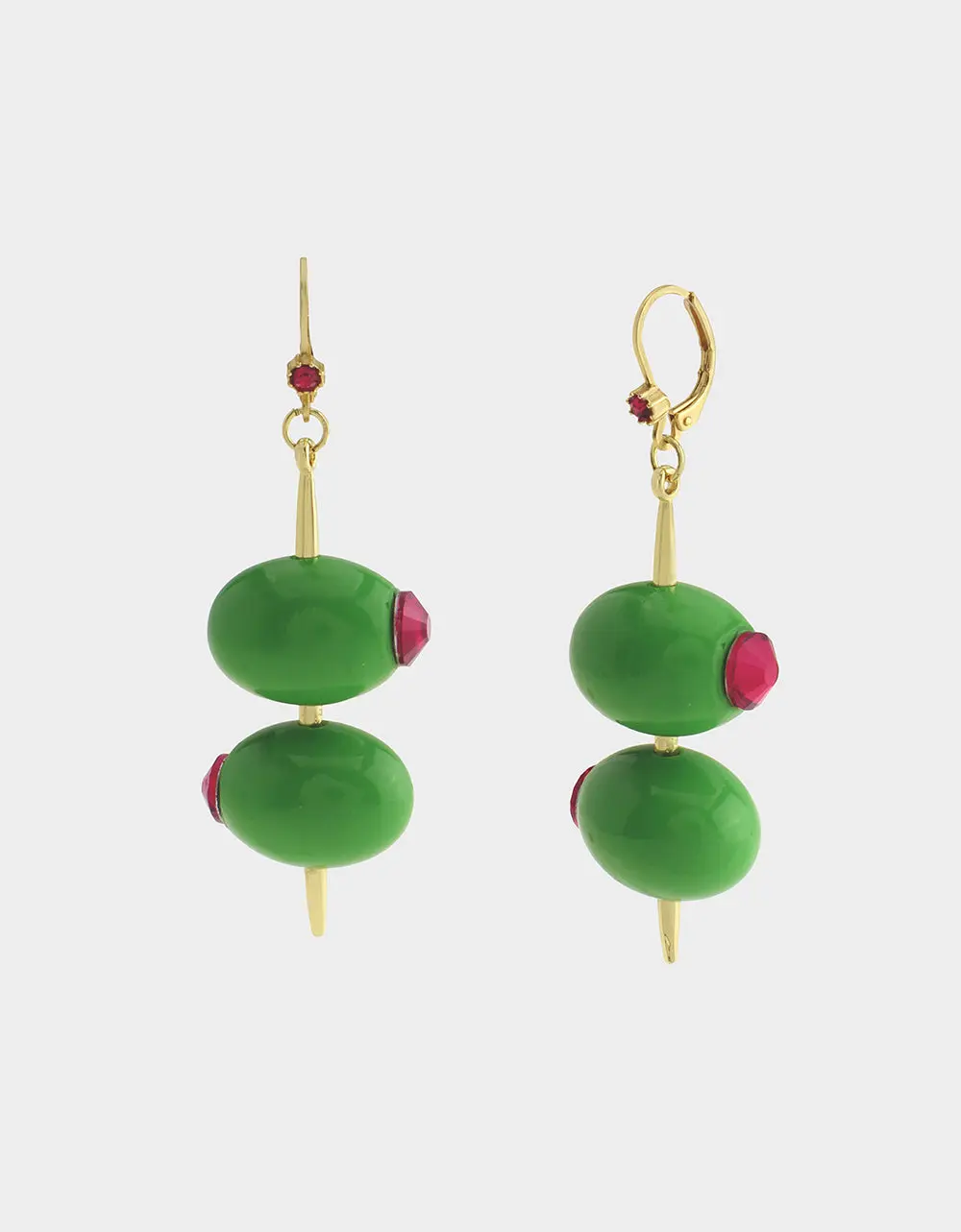 OLIVE EARRINGS GREEN
