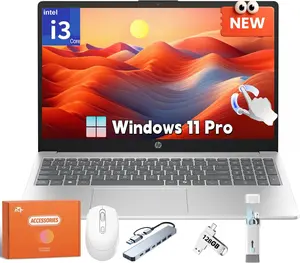 HP 15.6" Touchscreen Laptop for Student & Business, Intel i3-1315U up to 4.5 GHz, 8GB/16GB/32GB RAM, 512MB/1TB/2TB SSD, Copilot AI PC, Intel UHD Graphics, Wi-Fi 6, Long Battery Life, Windows 11 Pro