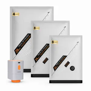 BLOOM LL Vacuum Storage Bag Set with Rechargeable Cordless Vacuum Pump, 10/15/20 Pack Portable Space Saver Bags (Home & Travel Essential) for Clothes, Bedding, Luggage, Suitcases & Seasonal Storage summerwins