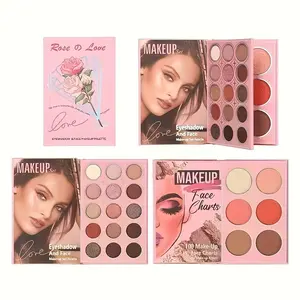 EyeShadow Compact And Face Makeup Set With High Color Intensity Matte Natural And Pearlescent Cosmetic  Can Be Used For Daily Commuting