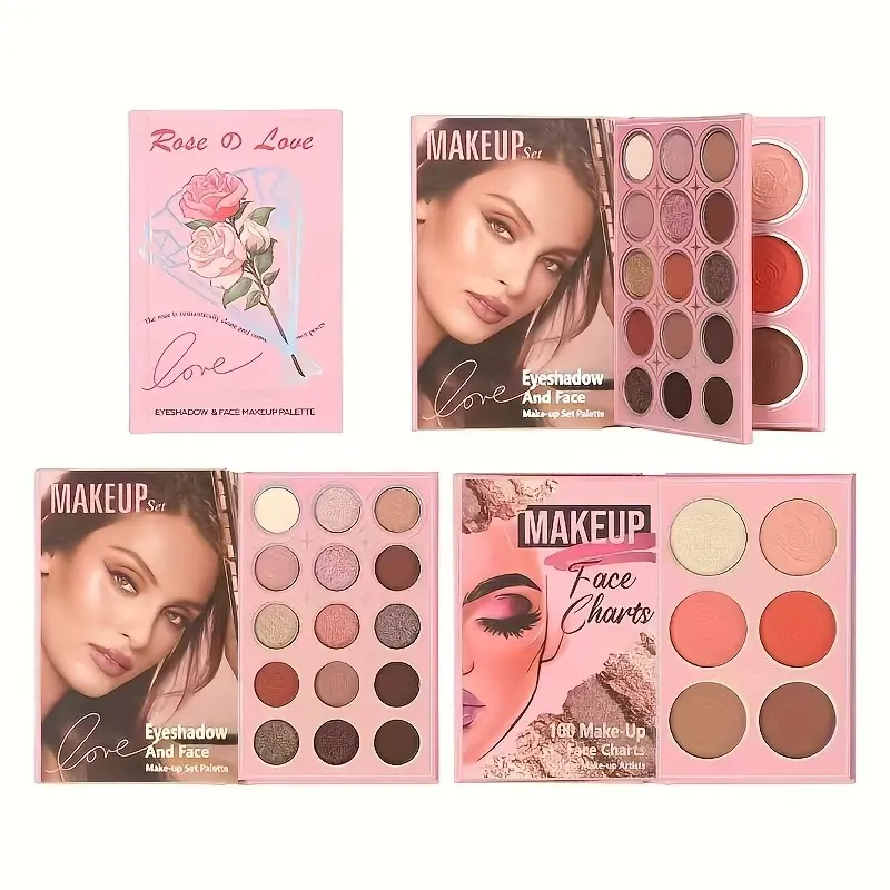 Multi Use Daily Rose Makeup Palette Smudgeproof Waterproof Highly Pigmented Eyeshadow Compact Long Lasting Matte Pearly Finish Buildable Cosmetic DealsForYouDays