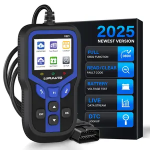 LUPUAUTO OBD2 Scanner Diagnostic Tool, Engine Fault Light Reset, Emission Readiness Status Reading, Battery Testing and Fault Code Query