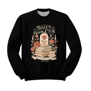 Retro Belle's Book Club Sweatshirt, Tale As Old As Time Belles Book Cafe Sweatshirt, Princess Belle Sweatshirt, Book Lover Gift, Reader Tee