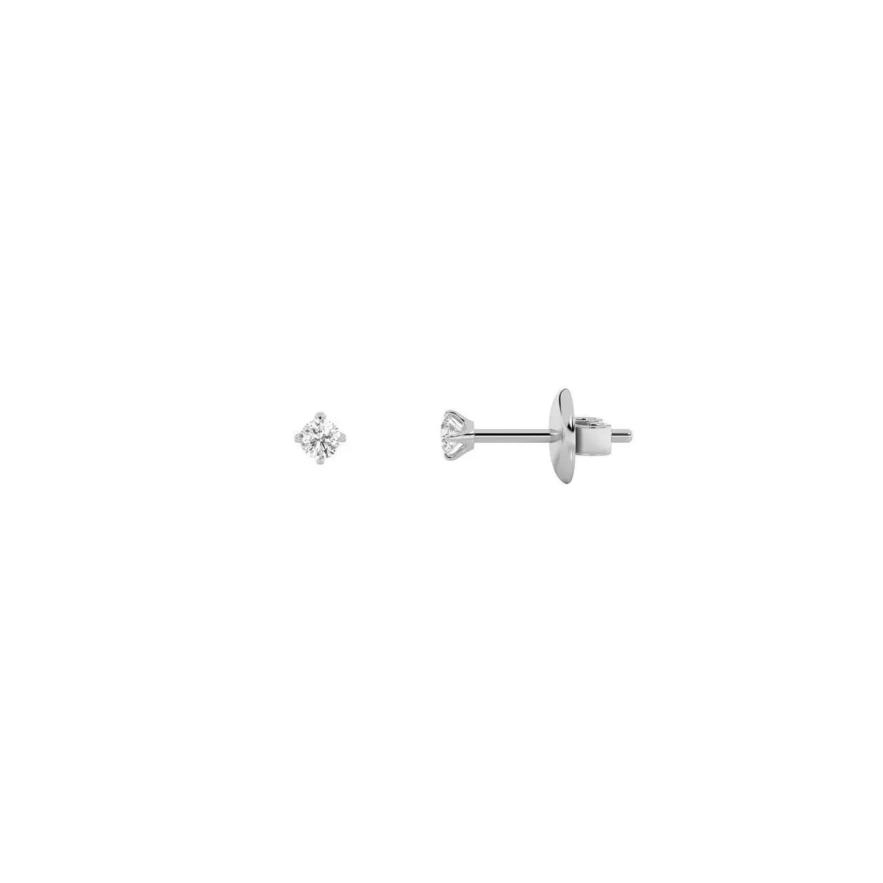 0.25Cttw Round Shaped Lab Grown Diamond (F/VS) Stud Earrings in 14K Gold